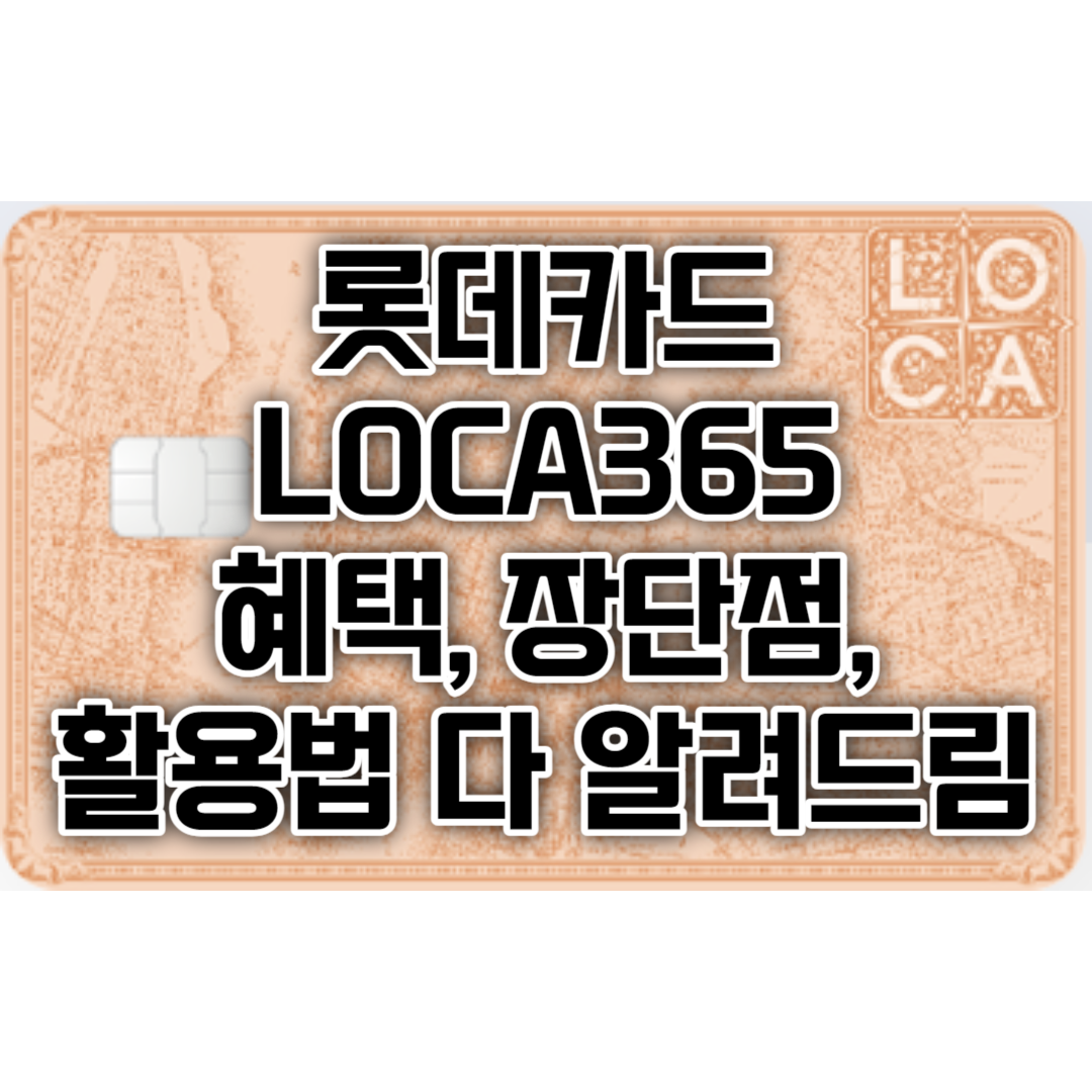 롯데카드 로카365 LOCA365